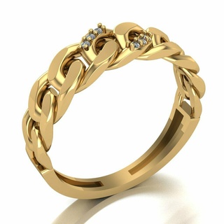 squillare 007 05 oro gioielleria argento squillare diamante gioielleria gioiello Fidanzamento nozze moda anello d'oro ciondoli anelli 3d print model - Mito3D