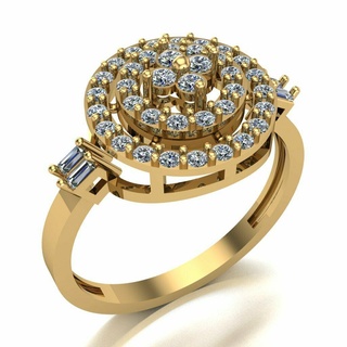 squillare 010 oro gioielleria argento squillare diamante gioielleria gioiello Fidanzamento nozze moda anello d'oro ciondoli anelli 3d print model - Mito3D