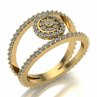 Ring 011 Gold Schmuck Silber Diamant Juwel Engagement Hochzeit Mode Goldring Anhänger Ringe 3d print model - Mito3D
