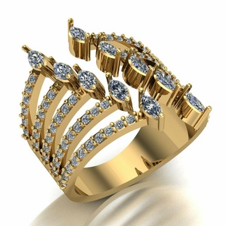 Ring 014 Gold Schmuck Silber Diamant Juwel Engagement Hochzeit Mode Goldring Anhänger Ringe 3d print model - Mito3D