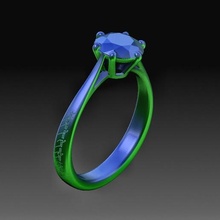 ring 02 jewelry high poly printable model 3d print model - Mito3D