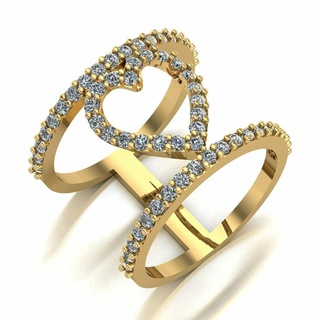 Ring 022 Gold Schmuck Silber Diamant Juwel Engagement Hochzeit Mode Goldring Anhänger Ringe 3d print model - Mito3D