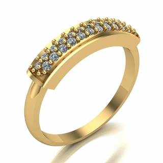 Ring 026 Gold Schmuck Silber Diamant Juwel Engagement Hochzeit Mode Goldring Anhänger Ringe 3d print model - Mito3D