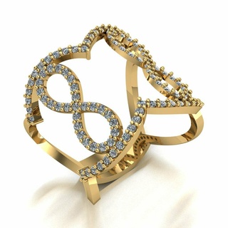 bague 027 or bijoux argent diamant bijou engagement mariage mode pendentifs anneaux 3d print model - Mito3D