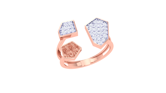 anillo 027 joyería joya anillos diamante compromiso unido estados corazón amor oro platino Boda solitario 3d print model - Mito3D