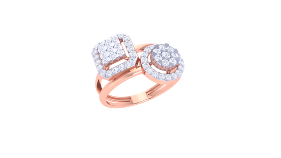 squillare 029 gioielleria anelli diamante fidanzamento unito cuore amore d'oro platino nozze solitario Fidanzamento 3d print model - Mito3D