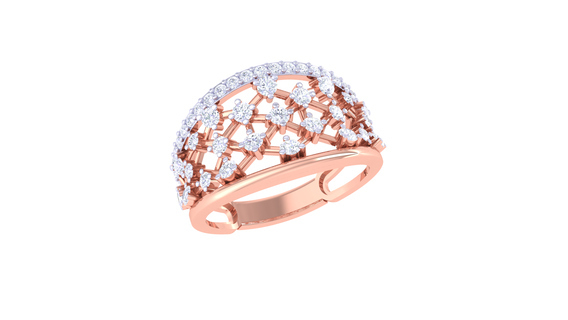 anel 031 joalheria argolas diamante anéis noivado Unidos estados coração amar jóias ouro platina Casamento solitário 3d print model - Mito3D