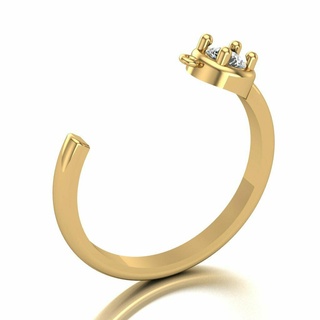 ring 035 gold jewelry silver diamond jewellery jewel engagement wedding fashion goldring pendants rings 3d print model - Mito3D
