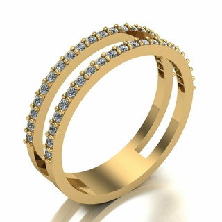 bague 037 or bijoux argent diamant bijou engagement mariage mode pendentifs anneaux 3d print model - Mito3D