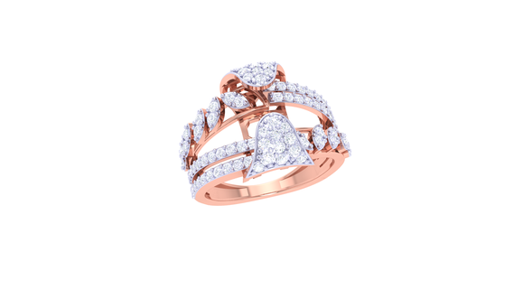squillare 042 gioielleria anelli diamante fidanzamento unito cuore amore d'oro platino nozze solitario Fidanzamento 3d print model - Mito3D