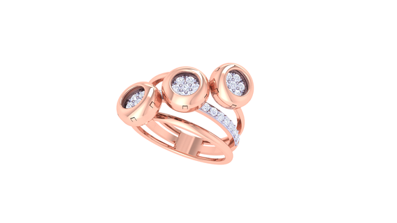 squillare 044 gioielleria anelli diamante fidanzamento unito cuore amore d'oro platino nozze solitario Fidanzamento 3d print model - Mito3D