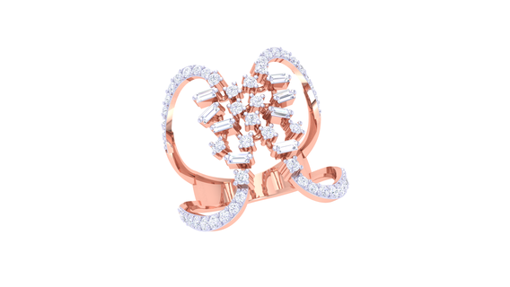 squillare 046 gioielleria anelli diamante fidanzamento unito cuore amore d'oro platino nozze solitario Fidanzamento 3d print model - Mito3D