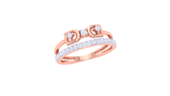 anillo 052 joyería joya anillos diamante compromiso unido estados corazón amor oro platino Boda solitario 3d print model - Mito3D