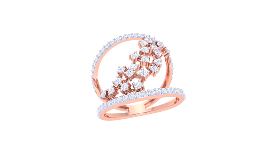 anillo 058 joyería joya anillos diamante compromiso unido estados corazón amor oro platino Boda solitario 3d print model - Mito3D