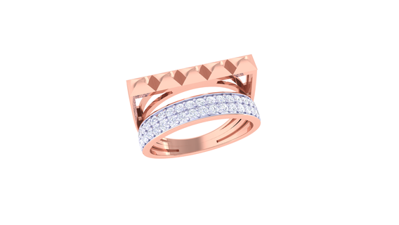 squillare 061 gioielleria anelli diamante fidanzamento unito cuore amore d'oro platino nozze solitario Fidanzamento 3d print model - Mito3D