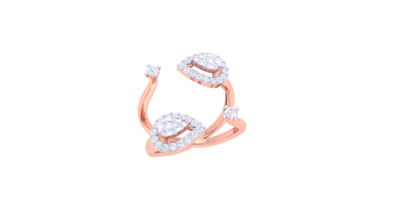 anillo 062 joyería joya anillos diamante compromiso unido estados corazón amor oro platino Boda solitario 3d print model - Mito3D