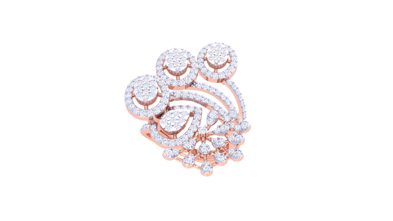 anillo 063 joyería joya anillos diamante compromiso unido estados corazón amor oro platino Boda solitario 3d print model - Mito3D