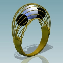 Ring 1 Schmuck 3d print model - Mito3D