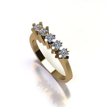 ring 12 jewelry diamond ringwithstone jewellery silver gold 3dprint fashion printable flowerring men woman weddingring dimond 3d print model - Mito3D