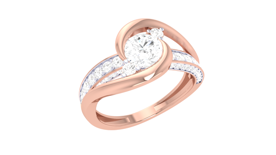 squillare 261 gioielleria anelli diamante fidanzamento unito cuore amore d'oro platino nozze solitario Fidanzamento 3d print model - Mito3D