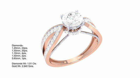 squillare 262 gioielleria anelli diamante fidanzamento unito cuore amore d'oro platino nozze solitario Fidanzamento 3d print model - Mito3D