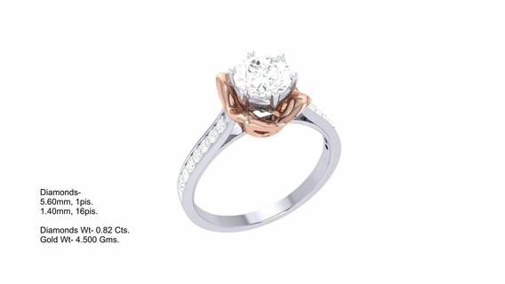 squillare 263 gioielleria anelli diamante fidanzamento unito cuore amore d'oro platino nozze solitario Fidanzamento 3d print model - Mito3D
