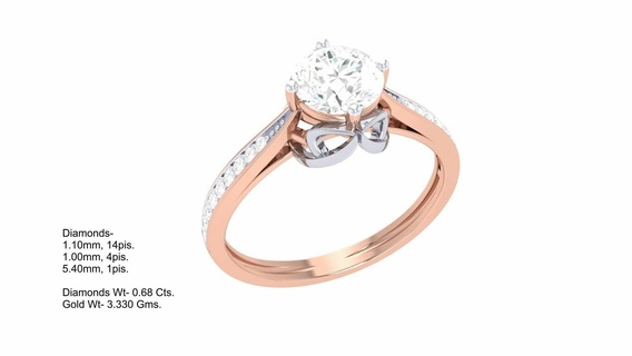 squillare 265 gioielleria anelli diamante fidanzamento unito cuore amore d'oro platino nozze solitario Fidanzamento 3d print model - Mito3D