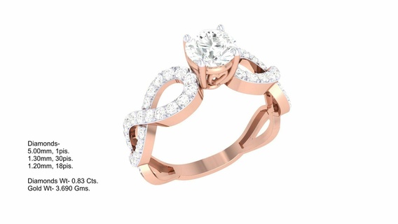 squillare 268 gioielleria anelli diamante fidanzamento unito cuore amore d'oro platino nozze solitario Fidanzamento 3d print model - Mito3D
