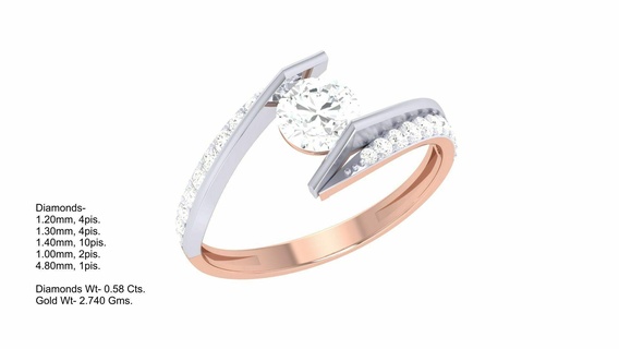 squillare 269 gioielleria anelli diamante fidanzamento unito cuore amore d'oro platino nozze solitario Fidanzamento 3d print model - Mito3D