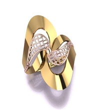 Ring 3d Schmuck Gold leuchtenden Luxus disjunkt Jäten Sterling druckbar Juwel Hochzeit Engagement Halskette Diamant Mode Schönheit Silber vintag Armband Ringe 3d print model - Mito3D