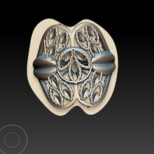 ring 3d jewelry gem silver printable brilliant white diamond pendant anmil 3d print model - Mito3D