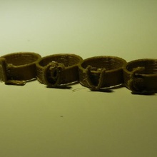 anello di 4 dita, l'amore gioielli jewerly anycubic3d amore 3d print model - Mito3D