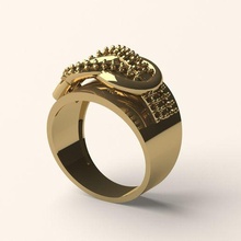 ring 50 jewelry jewellery gold silver 3dprint printable 3dmodel fashion jewel gem 3d print model - Mito3D