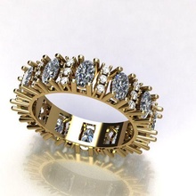 ring 55 jewelry diamond ringwithstone jewellery silver gold 3dprint fashion printable christmas man woman school 3d print model - Mito3D