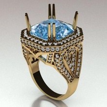 ring 70 jewelry jewellery gold silver 3dprint printable 3dmodel fashion jewel gem diamond stone 3d print model - Mito3D
