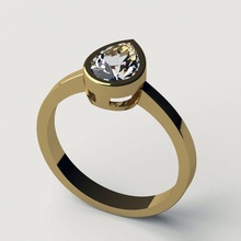 Ring 81 Schmuck Gold Silber 3dprint druckbar 3dmodel Mode Juwel Diamant Stein 3d print model - Mito3D