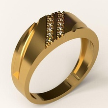Ring 91 Schmuck Gold Silber 3dprint druckbar 3dmodel Mode Juwel Diamant Stein 3d print model - Mito3D