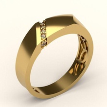 ring 92 jewelry jewellery gold silver 3dprint printable 3dmodel fashion jewel stone ruby gem 3d print model - Mito3D