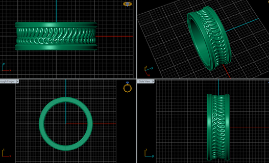 ring band 3d print model - Mito3D