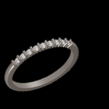 yüzük bar 9 15mm t52 takı ittifaklar Ayarlamak taşlar mücevher altın döküm balmumu evlilik Birlik daire gümüş Sanat 3d print model - Mito3D