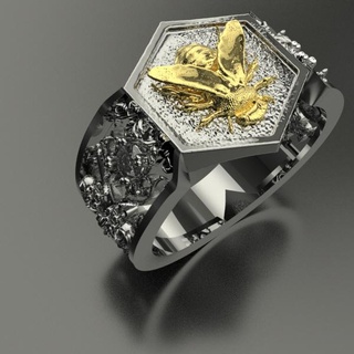 ring bee art design jewelry 3d print model - Mito3D