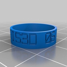 squillare beis3d 06 01 2013 personalizzato anelli 3d print model - Mito3D