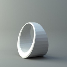 ring abgeschrägten Zylinder Schmuck 3d print model - Mito3D