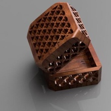 ring case jewelry jewel box baroque 3d print model - Mito3D
