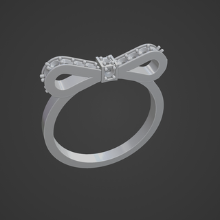 anel coque joalheria 3d coração impressão culto argolas arco 3d print model - Mito3D