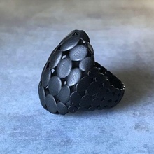 anillo circulos resina 3d joyería joya disfraz anycubic elegoo 3d print model - Mito3D