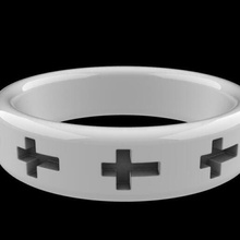 ring cross jewellery 3d print model - Mito3D