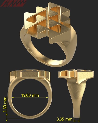 ring design 6 schmuck juwelen armband mode zubehör geschenk ohrring edelstein gold diamant silber halskette anhänger stil manschettenknöpfe modell design bijoux kleidung 3d print model - Mito3D