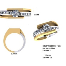 anel detalhes ouro dimondring acionado capina 3d print model - Mito3D