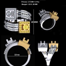 Ring Einzelheiten Goldring dimondring beschäftigt verlobt Jäten 3d print model - Mito3D